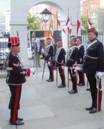 At Armoury House, preparing to go on Parade